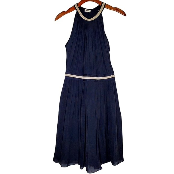 L’Agence Black Silk Halter Neck Cocktail Dress Size 6 - Picture 4 of 15